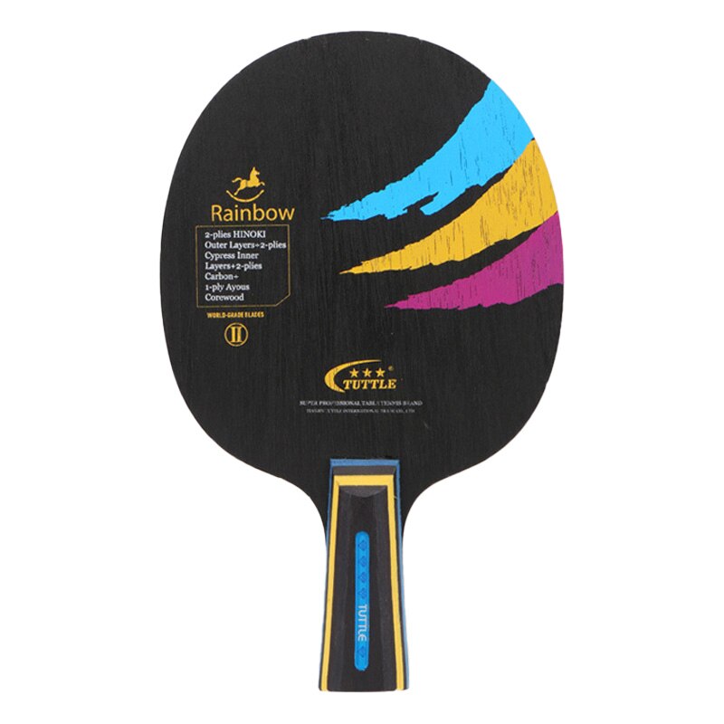 1PC Ping Pong Racket Blade CS FL Long Short Handle Table Tennis Paddle DIY Blade For Beginner Advanced Training: short handle