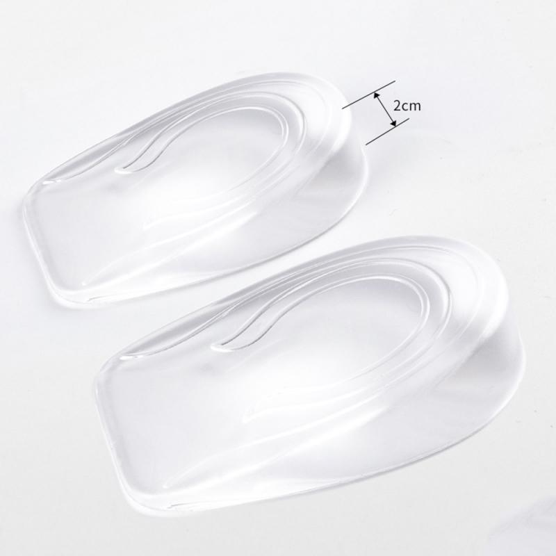 Almohadillas de Gel de silicona para el talón, para hombres y mujeres, Almohadillas protectoras para zapatos, cojín elástico, soporte para el arco, cuidado de los pies, 1-3cm: MEN 2CM
