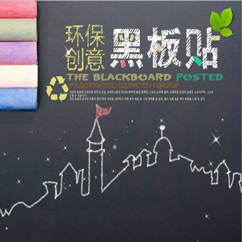 45x100cm Blackboard Sticker Removable Demolition Graffiti PVC Wall Green Learning Office Stationery Erasable Paste Sticker 1pc