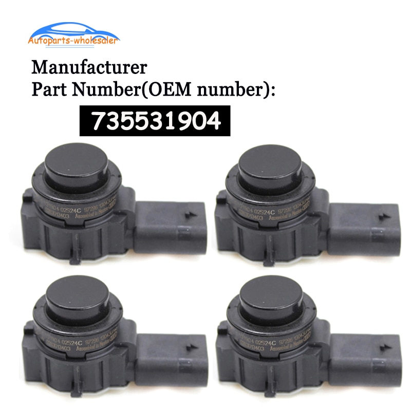 4 pcs/lot 735531904 0263013403 For FIAT Panda 3 500 500X 500L For JEEP Renegade Compass 2 PDC Parking Sensor Car