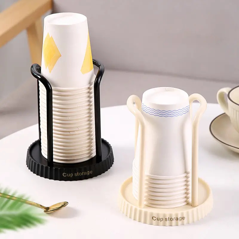 Plastic Beker Opslag Houder Ponsvrij Water Thee Kopjes Dispenser Rack Koffiemok Display Stand Plank Thuis Desktop Organizer Decor