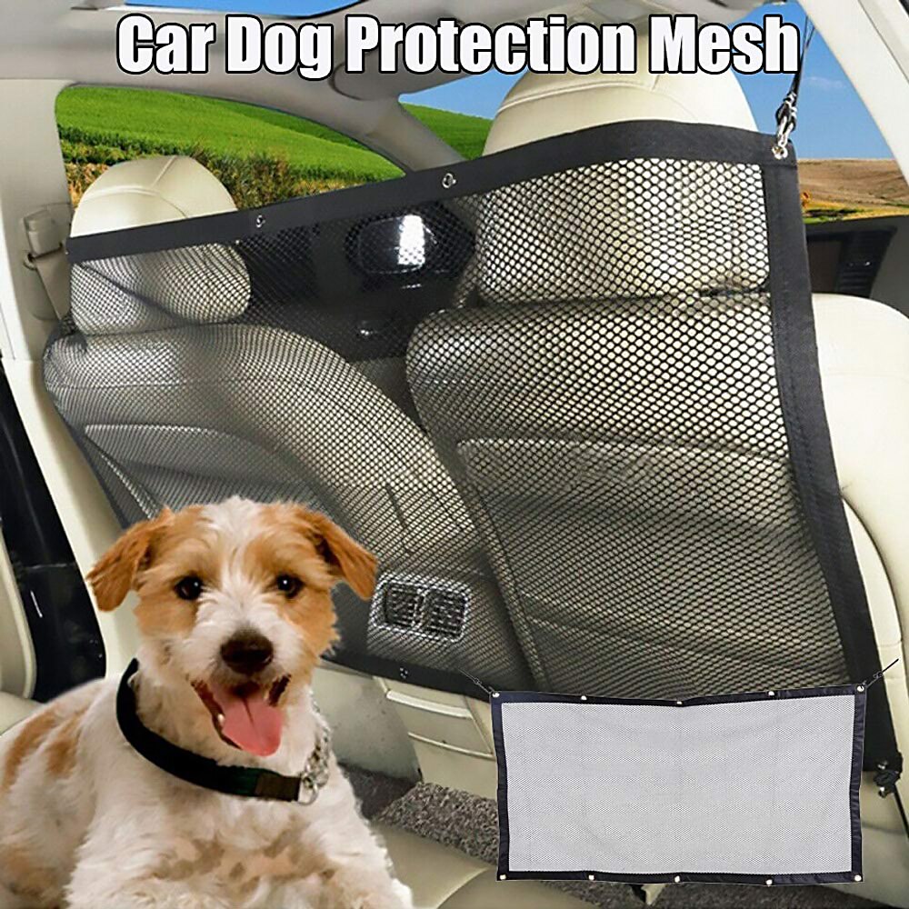 115*62CM Pet Car Barrier Mesh Dog Car Divider Net Safety Outdoor Travel Isolation Back Seat Guard Keep Driving Safe Products