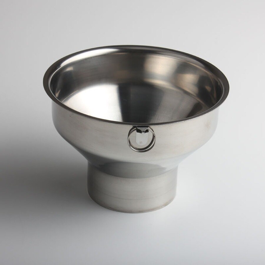 High Stainless Steel Funnel Funnel Large Caliber Wide Mouth Jam Funnel 15 Cm