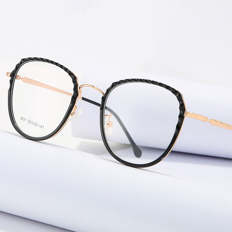 Plastic Frame Glasses Unisex Full Rim Eye Glasses Optical Eyewear Shortsighted Spectacles Spring Hinges