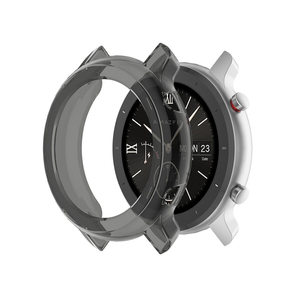 Suojakotelo xiaomi huami amazfit gtr 42mm 47mm tpu kansi ohut puskurin kuori amazfit gtr:lle