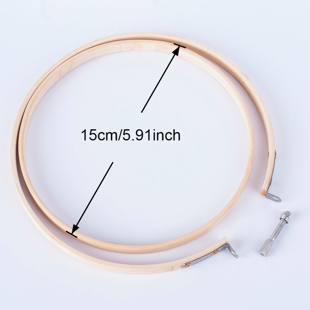 DIY Embroidery Hoop Tool Art Craft Cross Stitch Chinese Traditional Circle Round Bamboo Frame Sewing Tools Embroidery Hoops