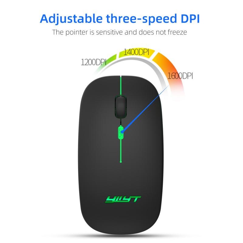 Bluetooth 5,1 + 2,4 Ghz kabellos Dual Modus 2 in 1 kabellos Maus 1600 DPI Ultra-dünne Ergonomische Optische mäbenutzen Für Macbook Laptop PC