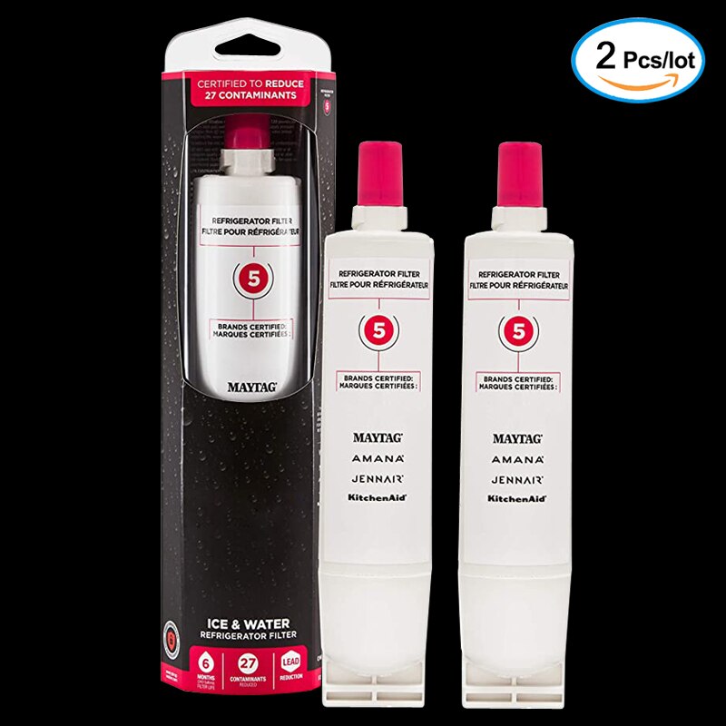 Replace EveryDrop with Whirlpool refrigerator water filter 5, EDR5RXD1 (2 packs)