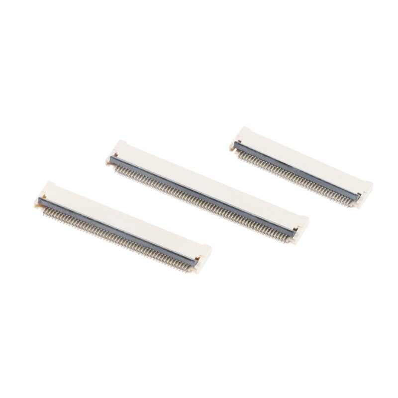Conector FFC/FPC de 10 piezas, adaptador de Cable plano de 0,5 MM, 4/6/8/10/12/14/16-30/32/40/50/60 Pines, con tapa trasera, de inserción frontal