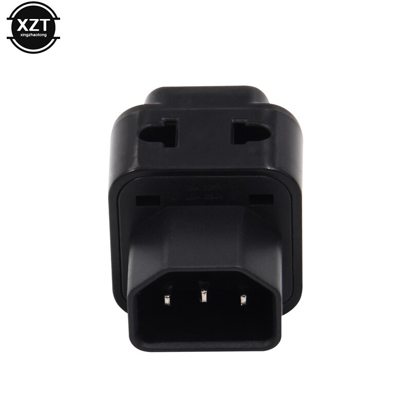 Universal Female AU/US/UK/EU special conversion plug 2 in 1 IEC 320 C14 Male to C13 Female Power Adapter PDU/UPS C13