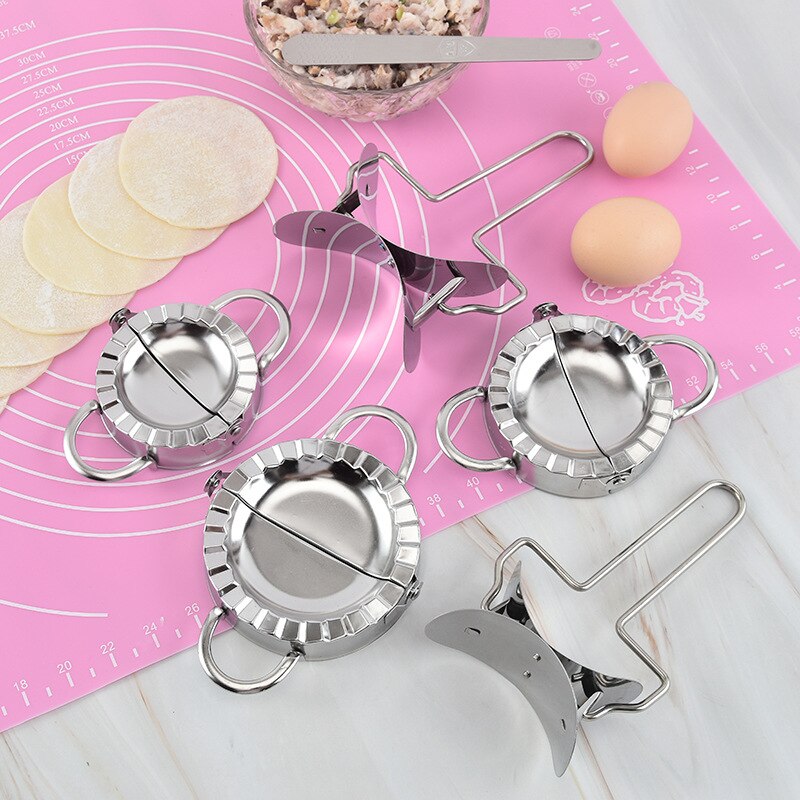304 Stainless Steel Dumpling Maker Dumpling Pie Ravioli Mould Cooking Pastry Jiaozi Maker Kitchen Tools Baking Accessories