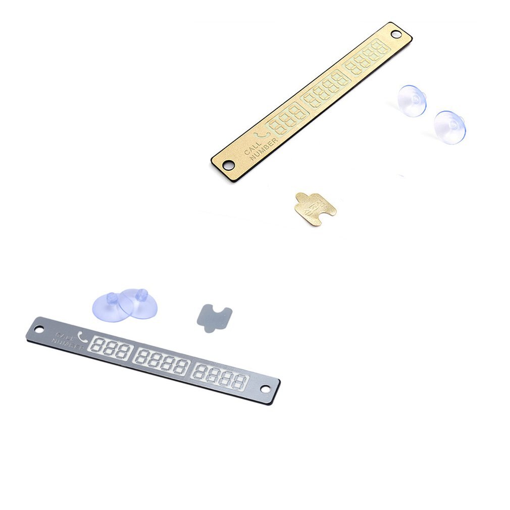 Car Styling Phone Number Card Sticker Night Luminous Temporary Car Parking Card Plate Suckers Phone Number Card