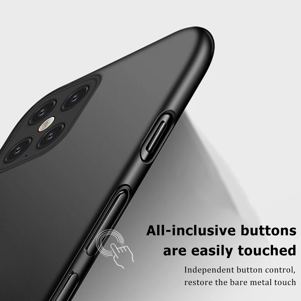 Für iPhone 12 11 Pro Max SE fall Schwarz Matte Silikon Weiche Fall Für iPhone X XS MAX XR 7 8 6 6S Plus 11 12 Mini Abdeckung Coque