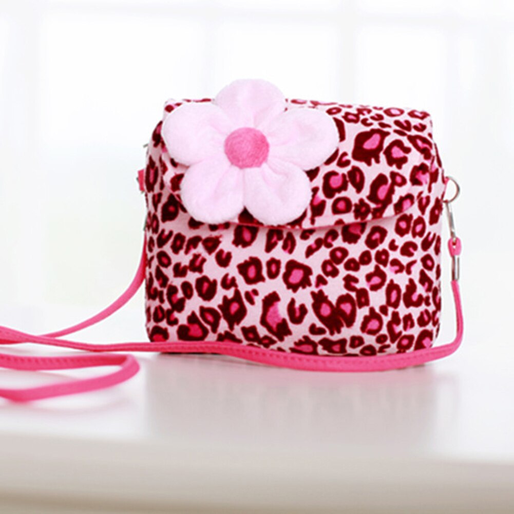 Bolso pequeño de felpa con flores para niños, Bolso pequeño de hombro para chicas pequeñas, de , Monedero, Monedero: Rosa