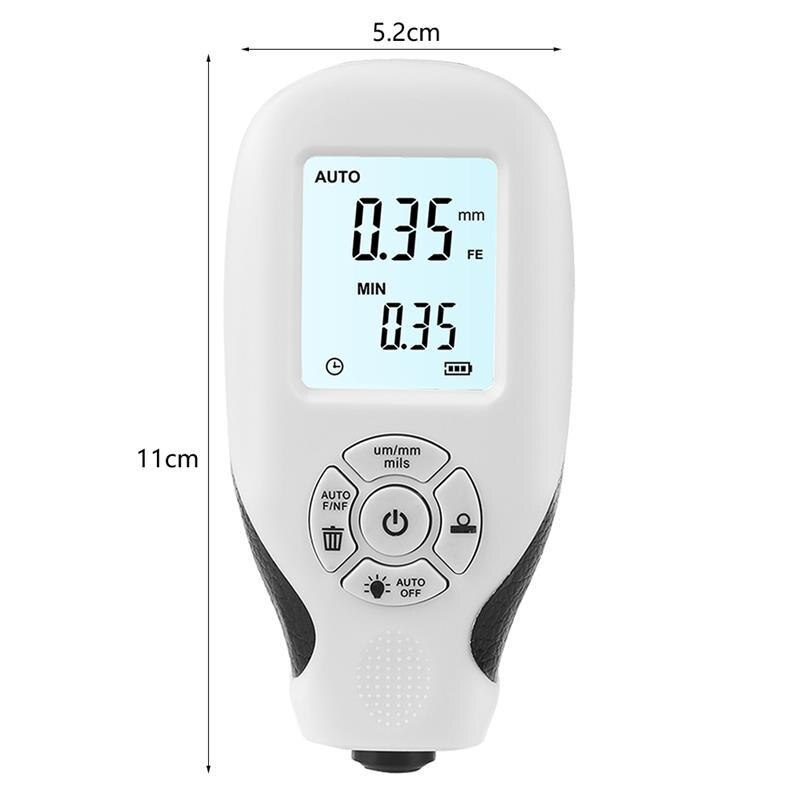 HW-300 Jauge D'épaisseur De Revêtement Numérique 1micron/0-1300 Voiture Peinture Testeur D'épaisseur De Film MFE/NFE Manuel Outil De Peinture: Default Title