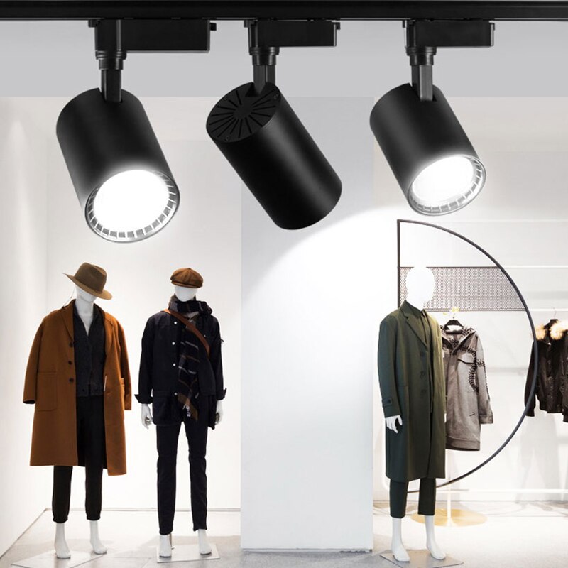 Kolben 10W 20W 30W Führte Spur licht Aluminium Decke Schiene Länge beleuchtung Stelle Schiene LED-strahler Ersetzen Halogen lampen AC220V