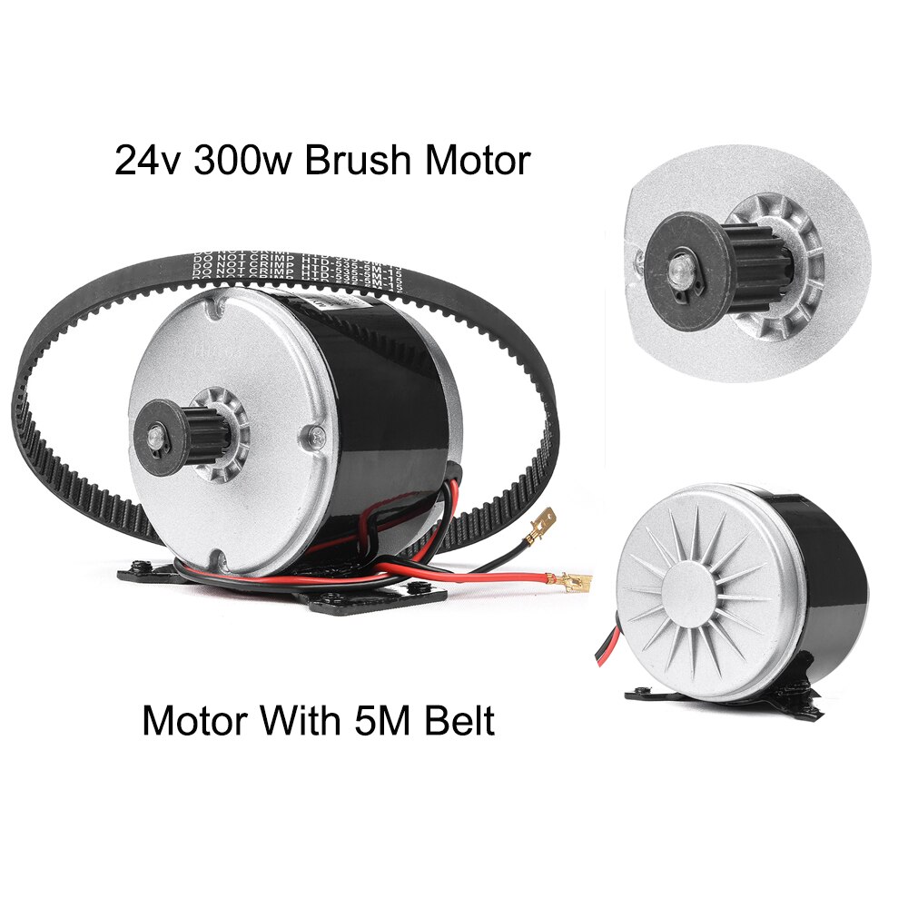 MY1016 350W 24V 36V DC Brushed Motor For Electric Bicycle Motor E-Scooter Ebike Belt Wheel Motor Kit Ebike Conversion Kit