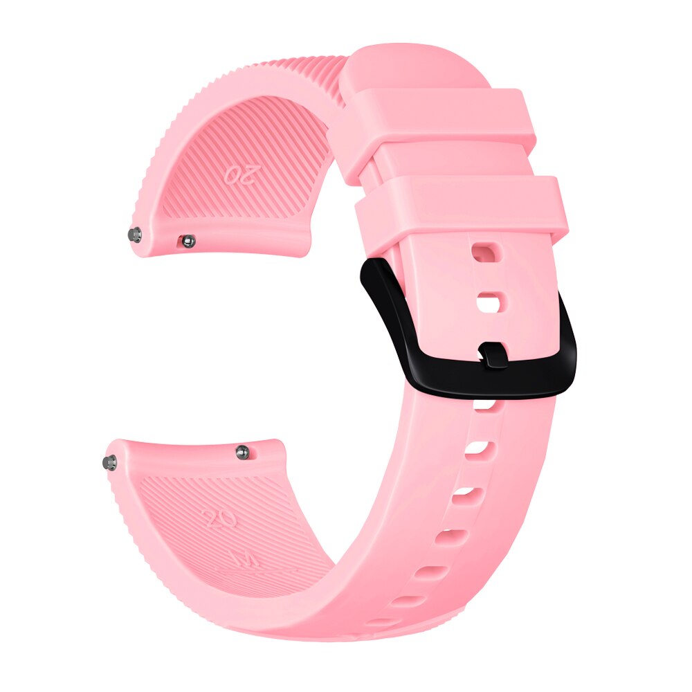 Colorful Soft Silicone Replacement Strap for Garmin vivoactive 3 vivomove3 HR Smart Wristband for GARMIN Forerunner 645: Pink