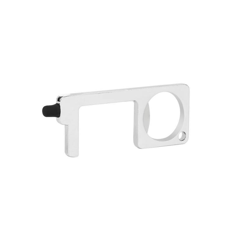 Anti Contact Door Opener Key Hand Tool No Touch Door Opener Key Chain Non-contact Door Handle Elevator Artifact Keychain