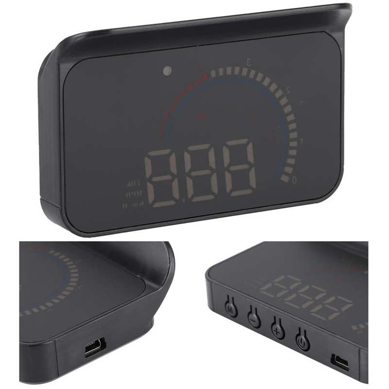 Digitale GPS-Snelheidsmeter, Universeel Digitaal Auto-HUD-display Digitale Snelheidsmeter Groen Licht Universele Snelheidsmeter Vermoeidheid Rijden Waarschuwing, Plug-and-play