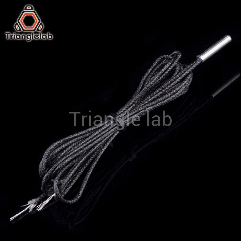 Trianglelab-cartucho termistor PT1000 para impresora 3D, bloque calefactor E3D Volcano/ v6, hasta 450C PEEK PEI, impresión PT100