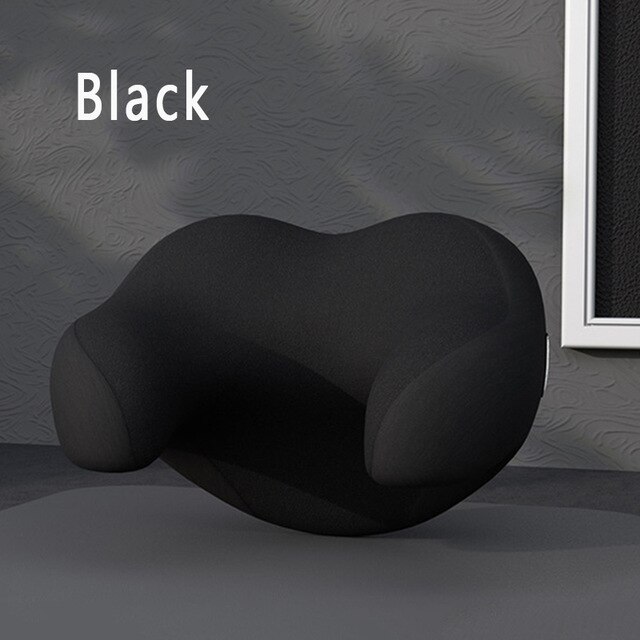 Reposacabezas de espuma viscoelástica para asiento de coche, almohada para el cuello en forma de U, desmontable, cómodo cojín para dormir, soporte para la cabeza: D 1pcs