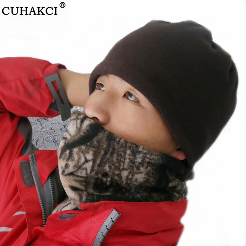 Cuhakci ski cap mænd skullies vinter ansigtsmaske udendørs multifunktionelle beanies beskytter hovedmaske elastiske rejsende mandlige hatte
