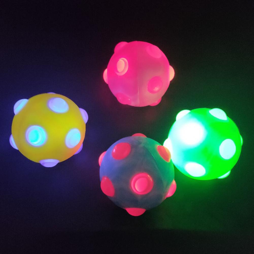 Dog Molar Ball Bite Resistance Safe TPR LED Dancing Ball Toys for Dog