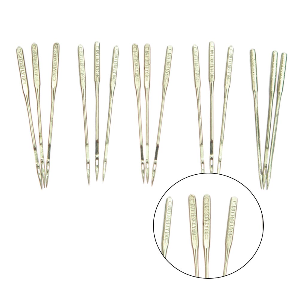 50pcs Home Sewing Machine Needles Universal Household DIY Metal Assorted Sew Needles Size 9/11/14/16/18