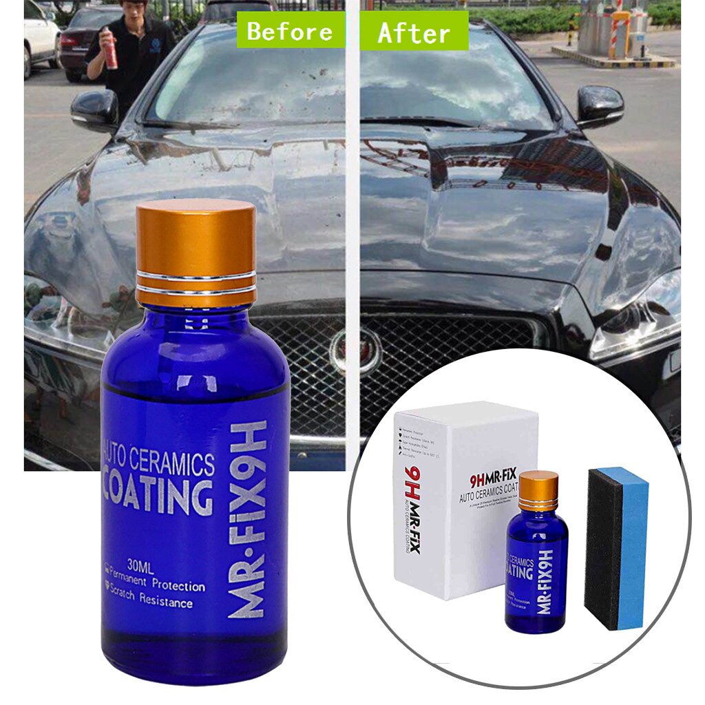 Set de revestimiento de vidrio líquido para coche 9H, accesorios para coche 30 ML, 2 unidades, líquido de pulido de oxidación para coche, 6,99 unidades