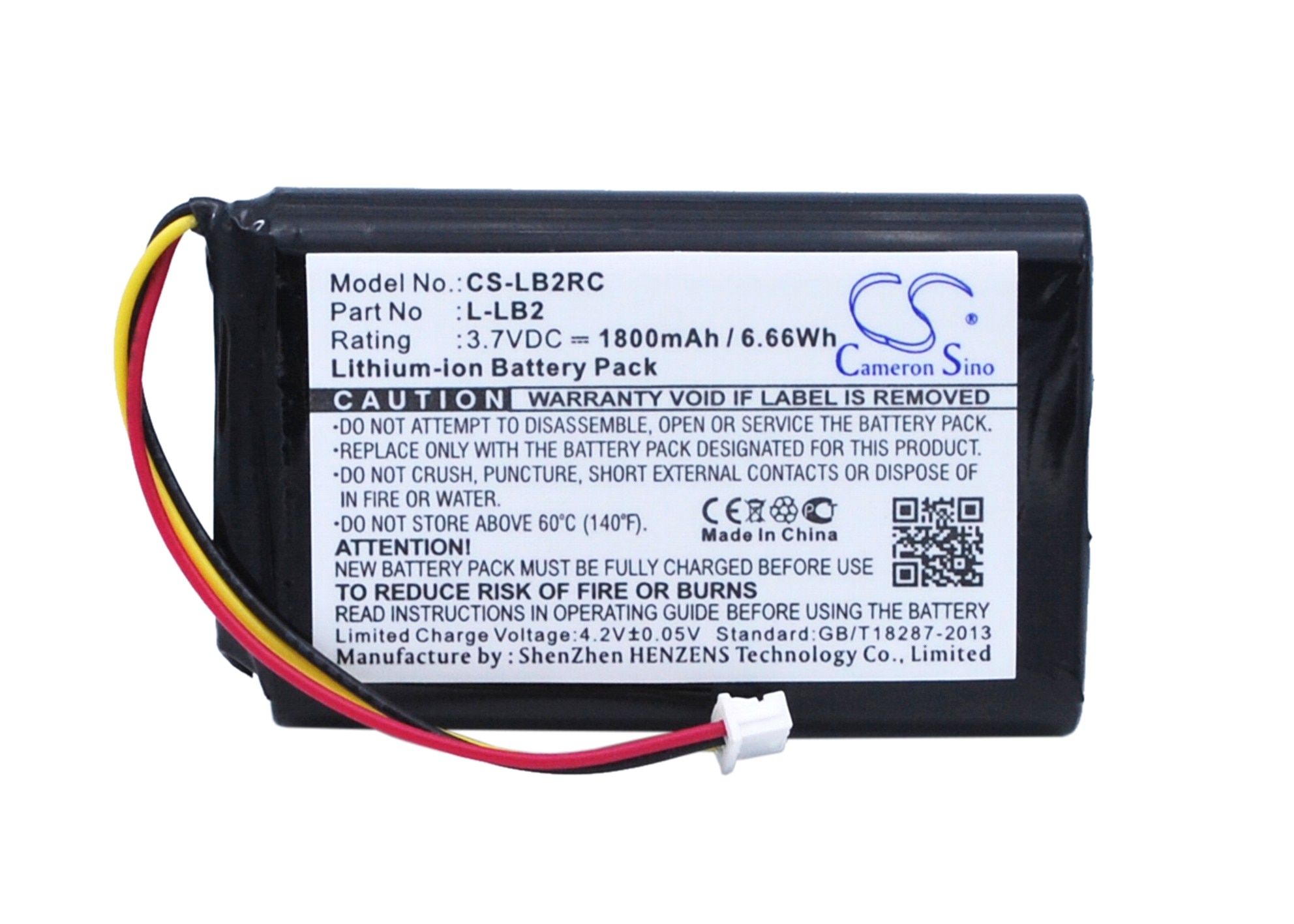 Batterie Cameron Sino 1800mAh pour souris sans fil Logitech M-RAG97, MX1000, 190247-1000, L-LB2