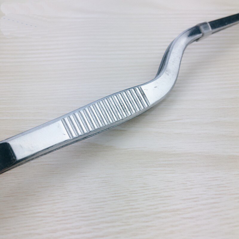 Pinzas atraumaticas de acero inoxidable, pinzas curvadas, limpiador de pestañas, 3 unids/set por juego