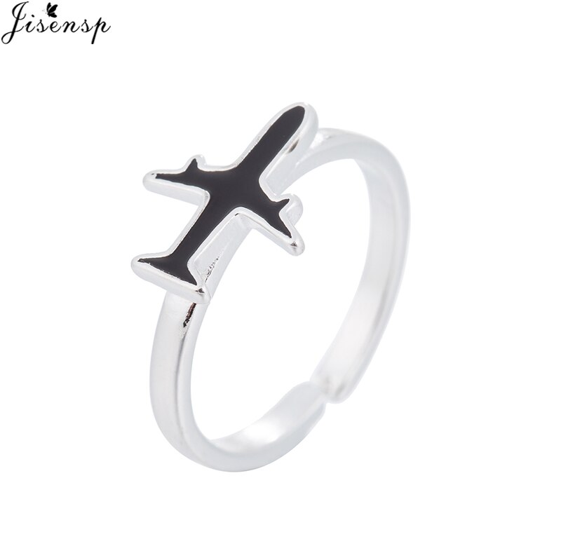 2022 Simple Open Rings for Women Girls Geometric Whale Tail Leaf Bar Heartbeat Plane Finger Ring Jewelry anel