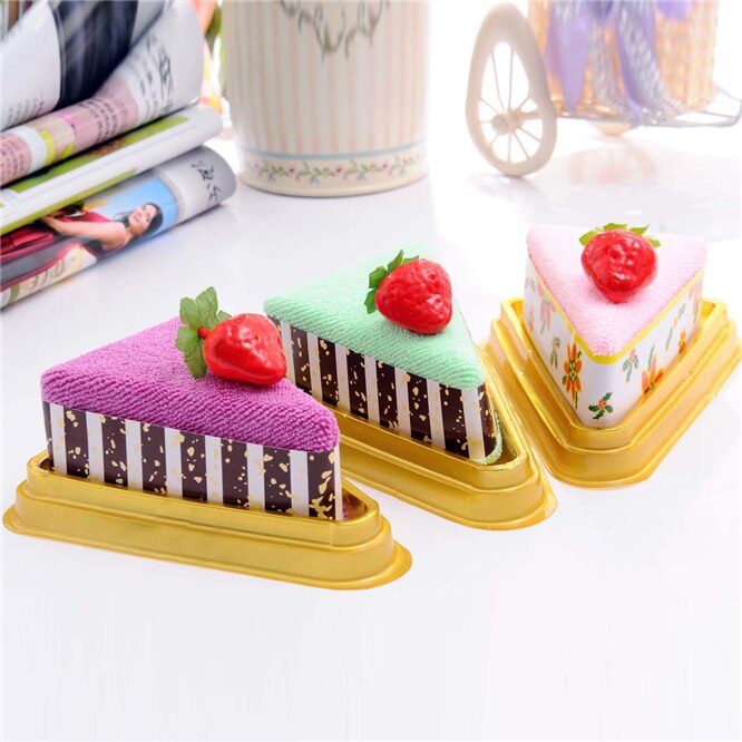 10 sett nydelig mini smørbrød form kake håndkle bomull låve hånd håndkle ansikt håndkle fest 20 x 20 cm