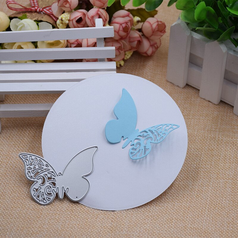 Mooie Vlinder Stalen Metalen Stansen Sterft Scrapbooking Embossing Sterft Snijd Stencils Diy Decoratieve Kaarten Craft