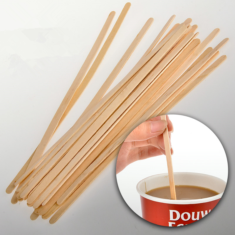 100 kpl/pakkaus amerikkalainen kahvi puinen sekoituspuikko 1000ml puolikäsintehty puu eu teekannu kertakäyttöinen 19cm/14cm