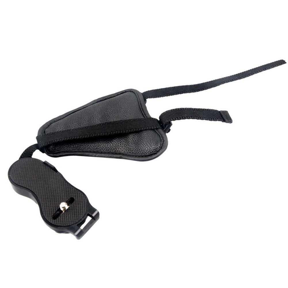 Camera Strap Photography Accessories For DSLR Hand Grip Wrist Belt PU Leather Adjustable With Screw Anti-slip Triangular