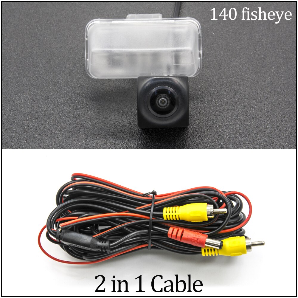 Telecamera posteriore per veicolo per Citroen C3/C3 picasso MK1 2002-2009 Berlingo MK2 2008-2017 tenere sotto controllo di parcheggio retromarcia per auto: 140 fisheye