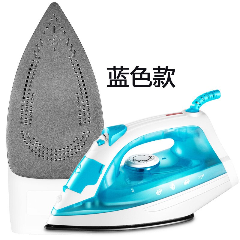 Steam Small Household Mechanical Thermostat-Mini Electric Iron Iron Portable Ironing Shop's Three Guarantees Machine: Blue Teflon Bottom Plate