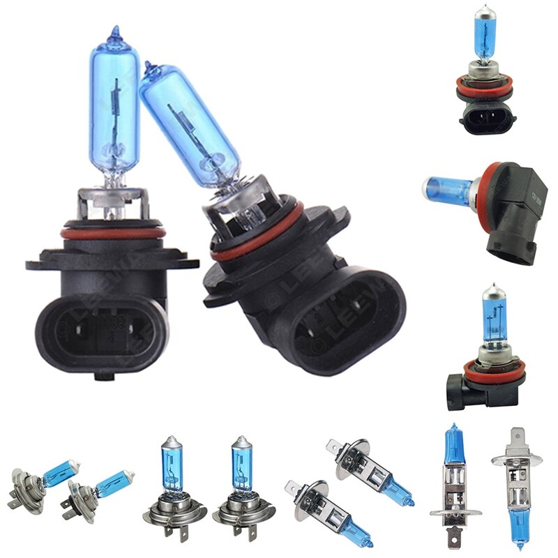 Ultra white lamp halogen bulb 100W 55W 12V automobile quartz lamp