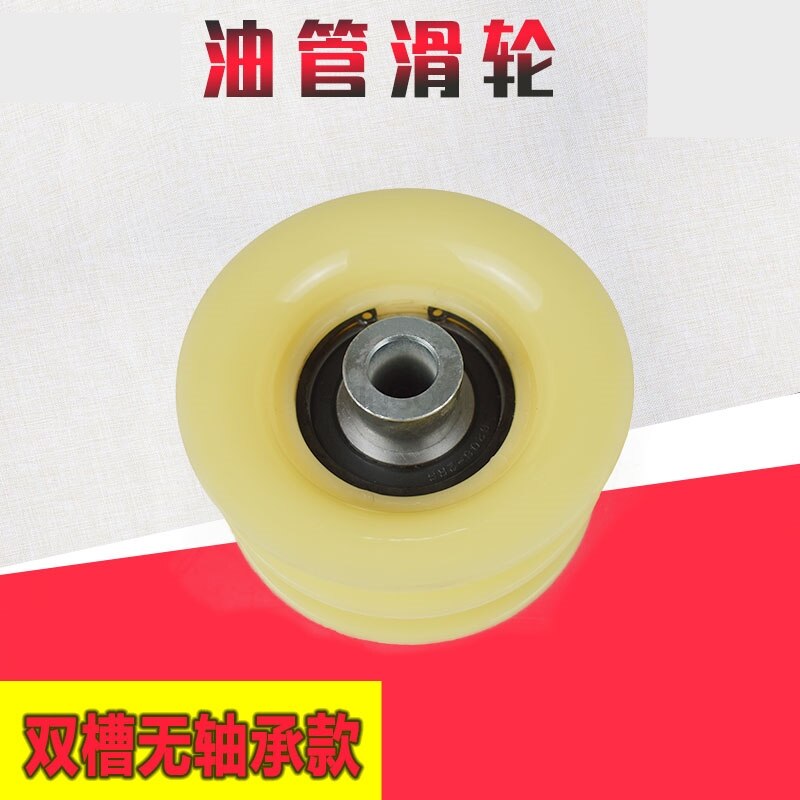 High FORklift truck tubing pulley 1812162222 double groove belt bearing mast guide wheel FOR FORklift accessories