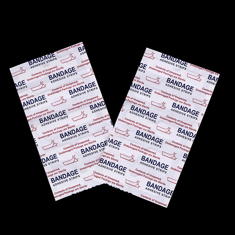 Kit de tirita de emergencia para heridas, kit de tirita con Cierre adhesivo de mariposa, resistente al agua, 1cmX4.5cm, 10 unidades