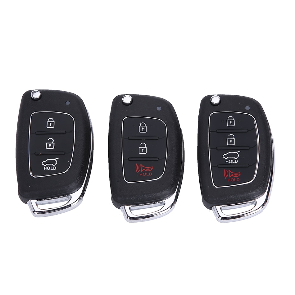 For Hyundai Solaris ix35 ix45 ELANTRA Santa Fe Verna 3/4 Button Car Key Shell HY20 Remote Key Fob Right Side Blade