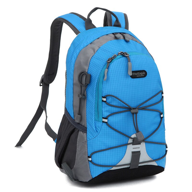 Mini tasker udendørs rygsæk taske ultralette sammenklappelige børn rygsække mochila skole sport dagsæk lille camping vandreture  xa28wa: Blå
