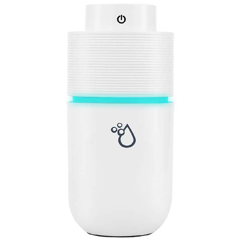 Bildiffusor, kold tåge luft bilfugter luftfrisker usb ultralyds diffuser med 7 slags farve led lys, velegnet til c