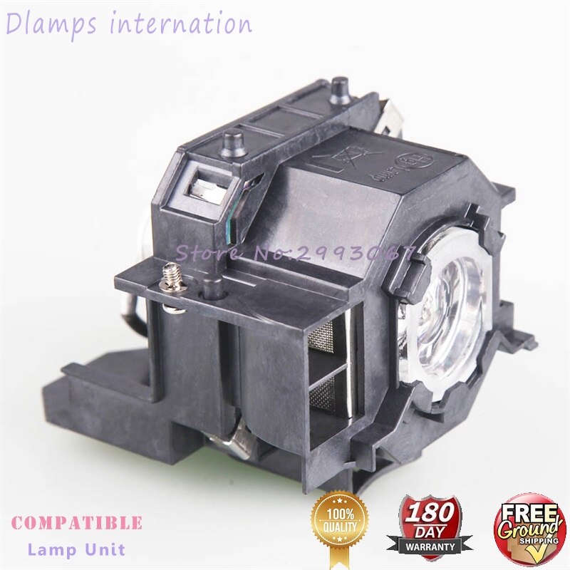 EP41 Replacement Lamp with housing for Epson EBS5/S6/77C/78,EMP-260,H283A,HC700,H284B,EH-TW420,EX21, EX30, EX50, EX70,EB-X62
