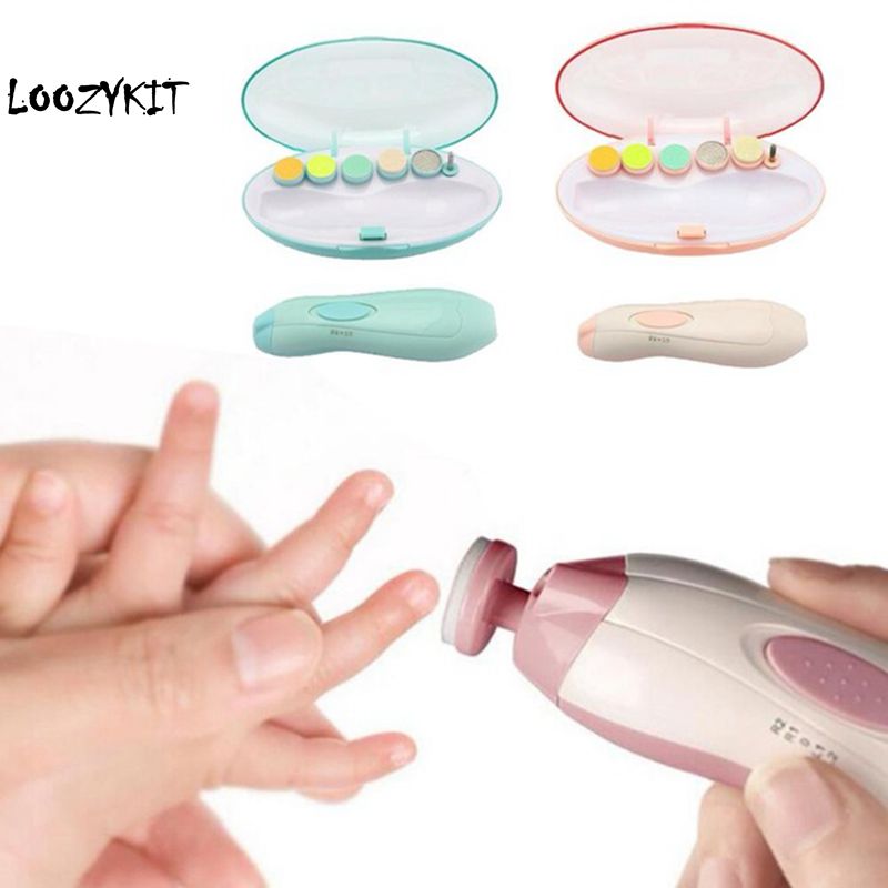 Loozykit coupe-ongles électrique sûr coupe-ongles bébé manucure pédicure coupe-ongles ciseaux enfants soins des ongles infantile