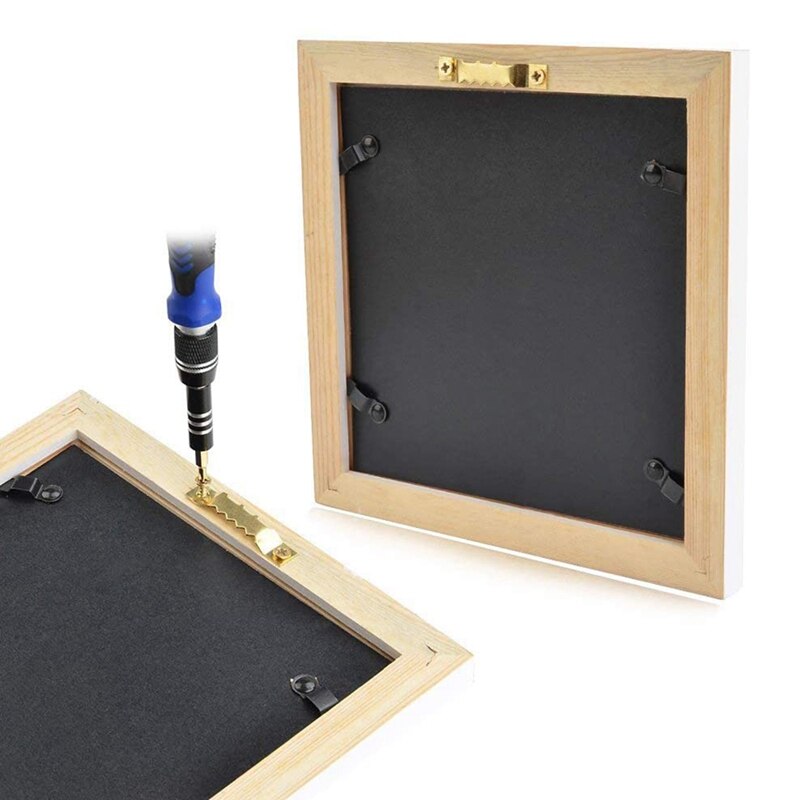 96Pcs/Set Picture Photo Frame Hanging Hooks with Screws Kit for Office Home Painting Hanger Assorted