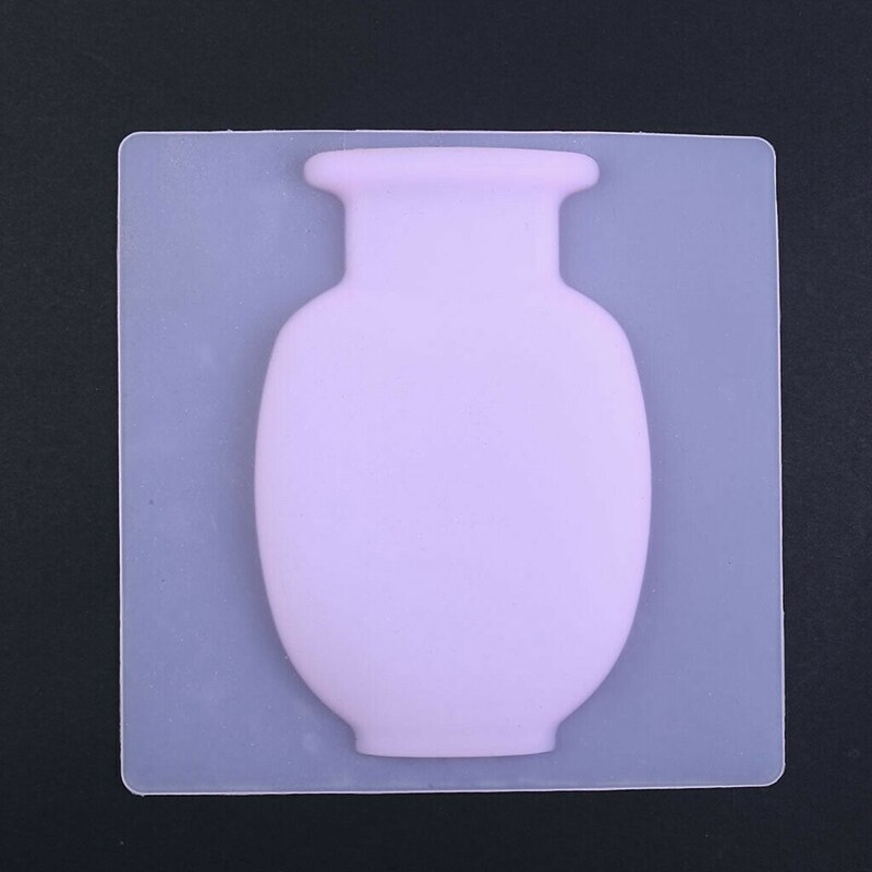 Vase mural en silicone à suspendre soi-même, bouteille de fleurs autocollante, récipient en caoutchouc