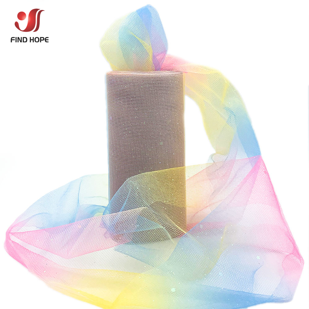 6in larghezza rotolo arcobaleno luccichio Tulle tessuto fai da te morbida rete regalo artigianale gonna tutù casa abito da sposa palcoscenico Bambola abbigliamento arredamento: cammello